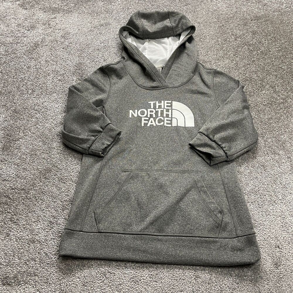 The North Face Sweatshirt Women Small Gray Hoodie Graphic Pullover Jacket Logo